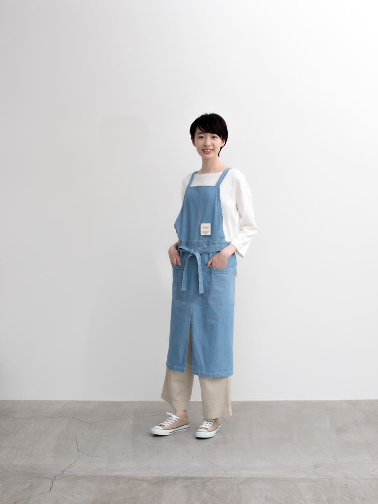 washedデニム&ヒッコリーラップエプロン | COCOWALK（ココウォーク）の